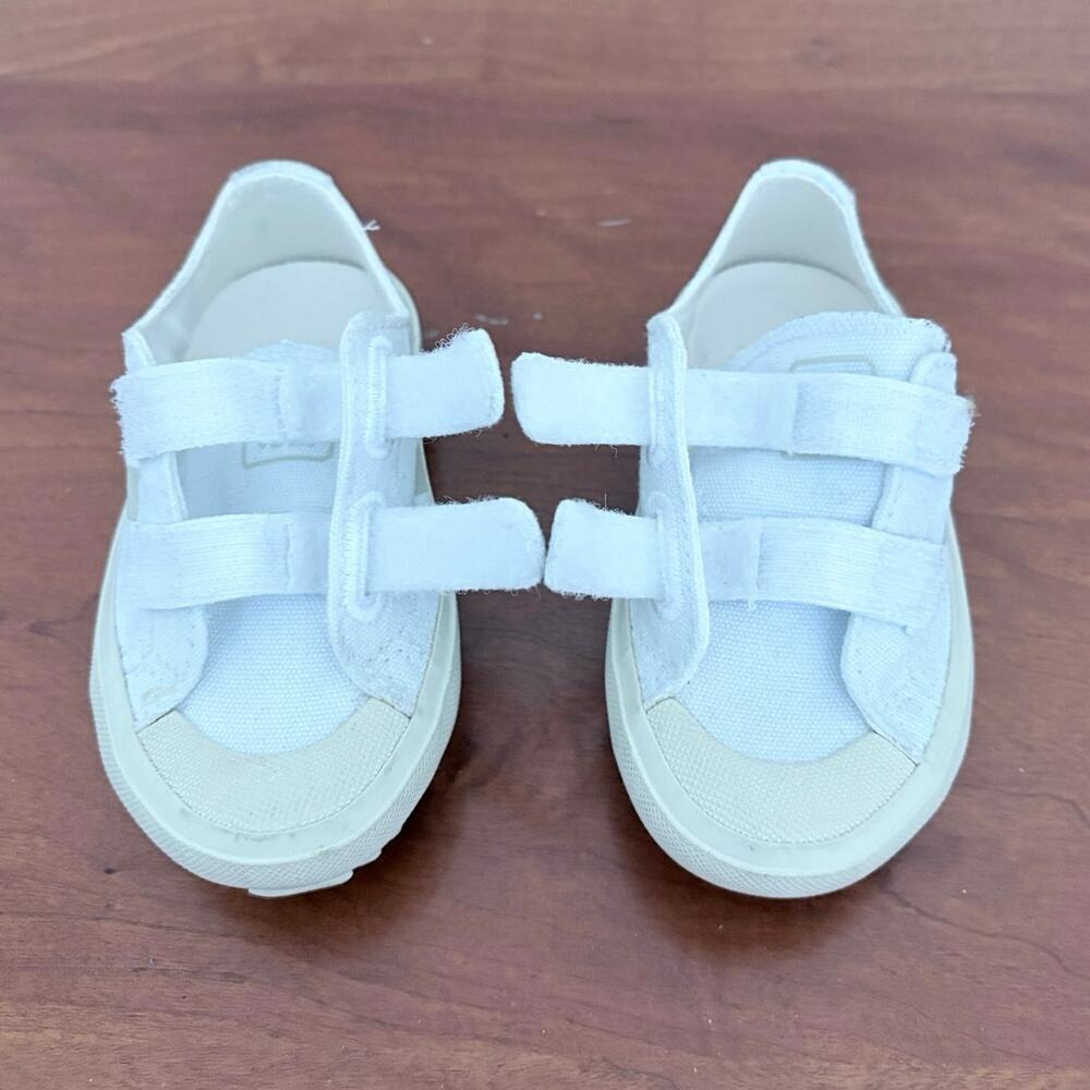 VEJA Small Ollie Canvas White Sneakers Toddler Size 6 - Picture 9 of 11